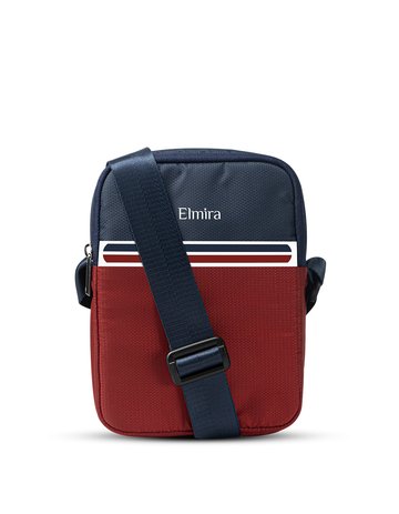 Maroon-Blue Echelon Sling Bag