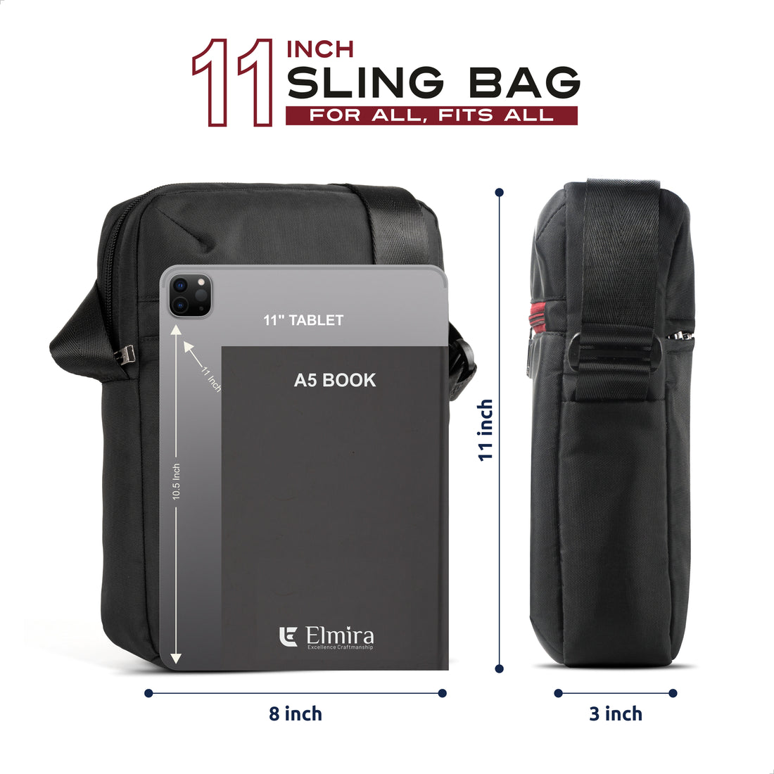 Black Ascend Sling Bag