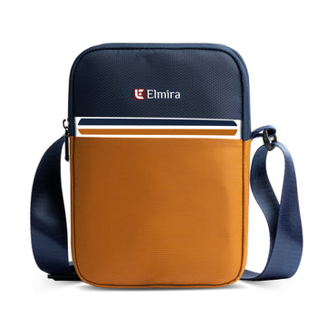 Mustard-Navy Echelon Sling Bag