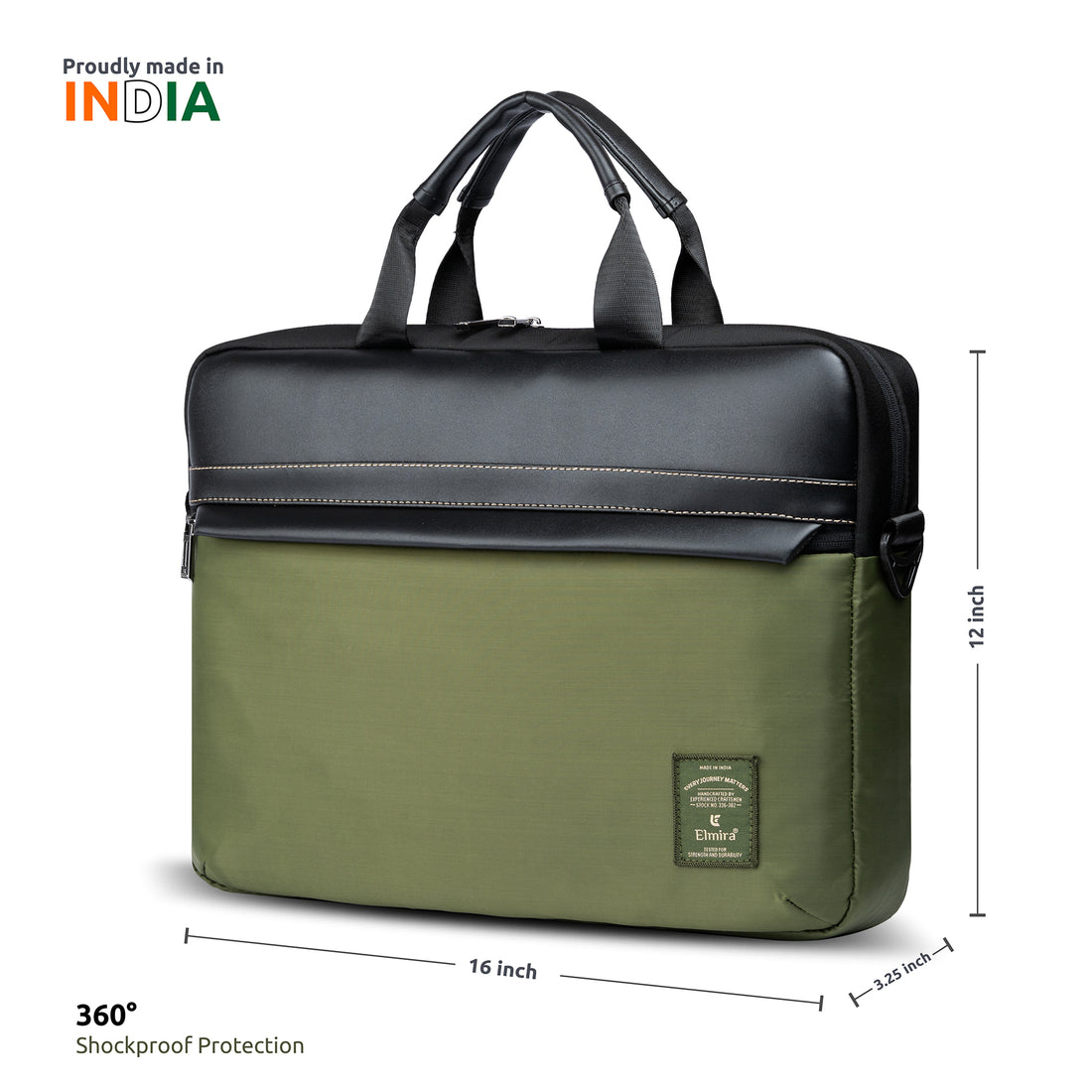 Olive Elmira Solace Laptop Messenger Bag