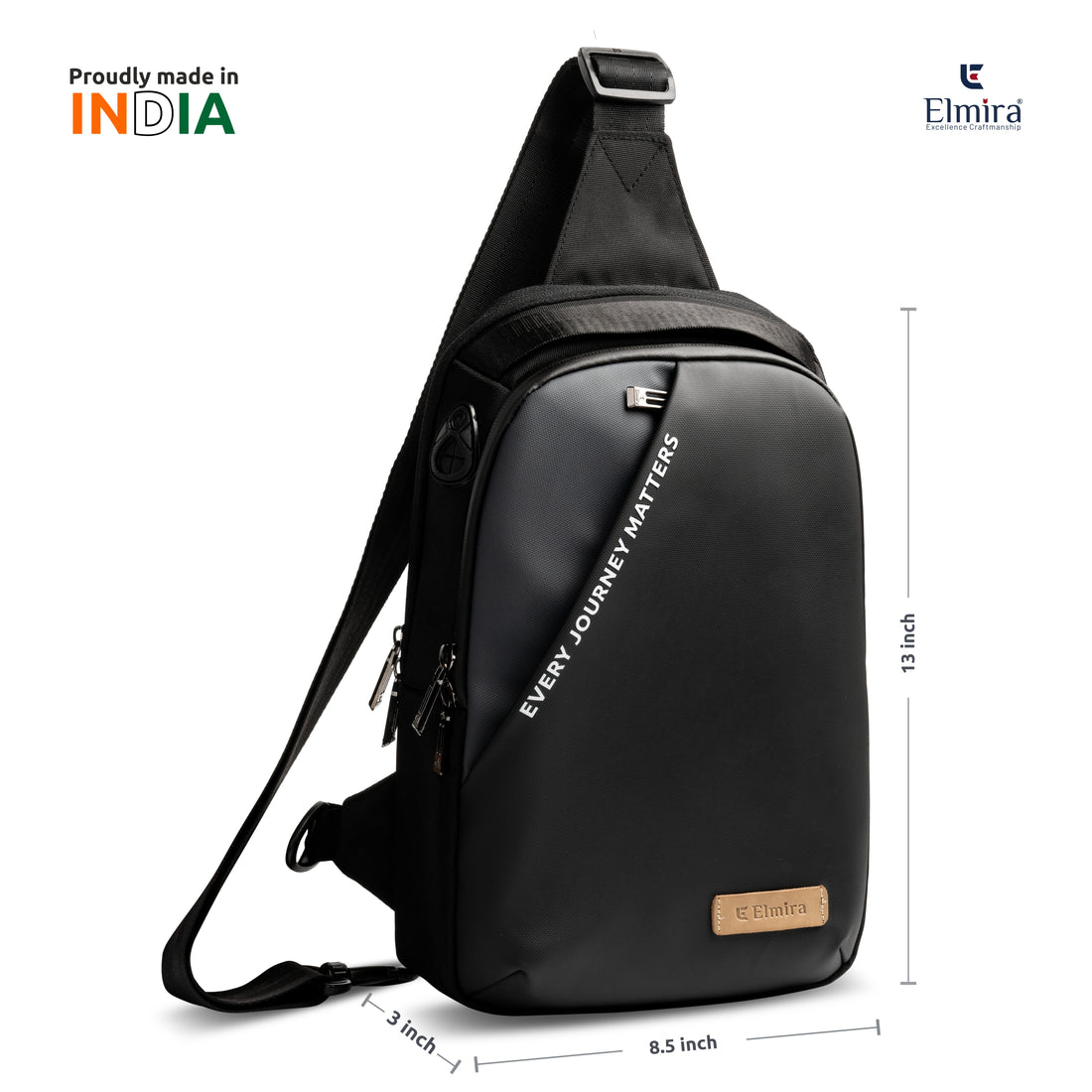 Black Elmira Zenith Chest bag