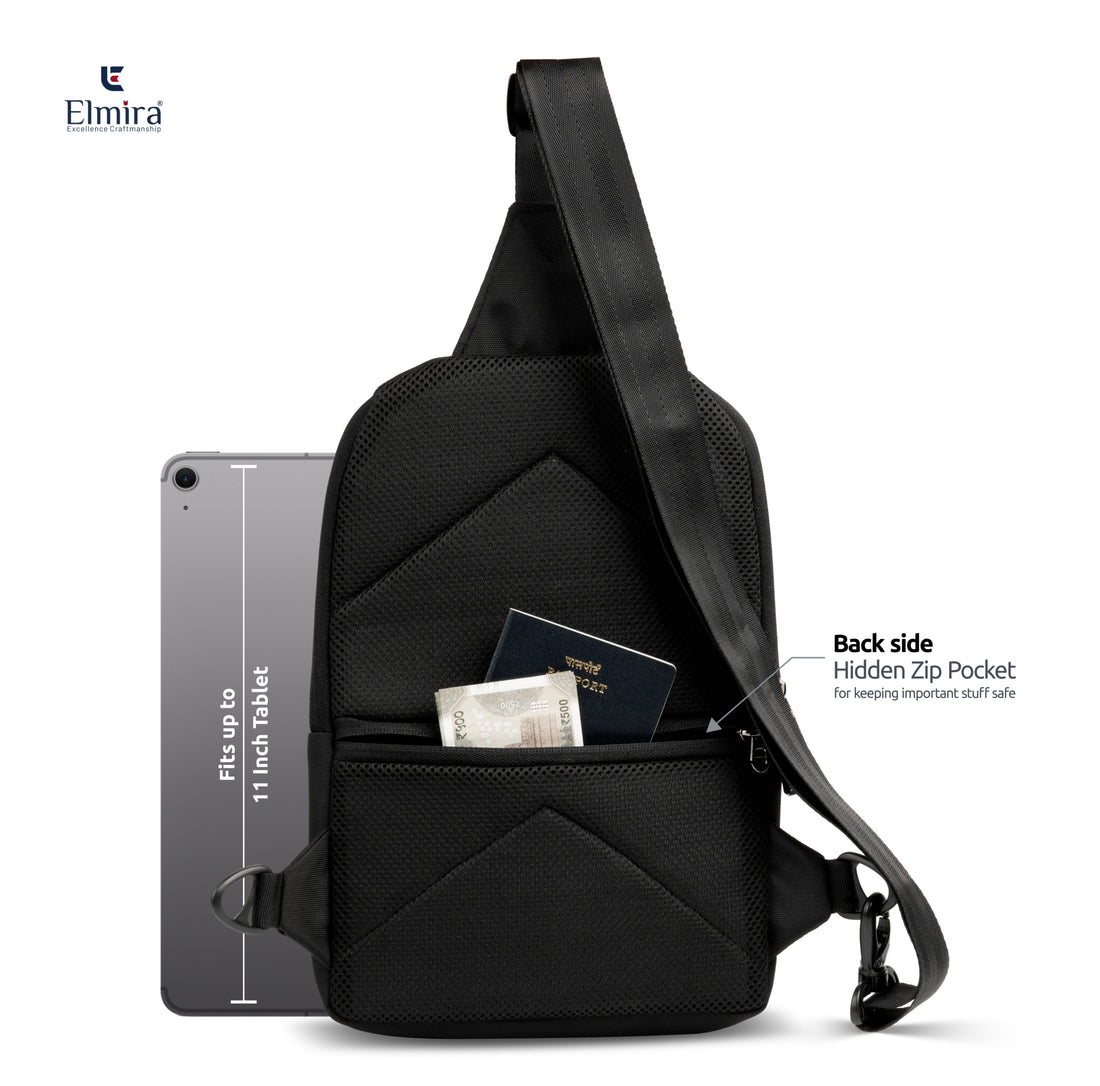 Black Elmira Zenith Chest bag