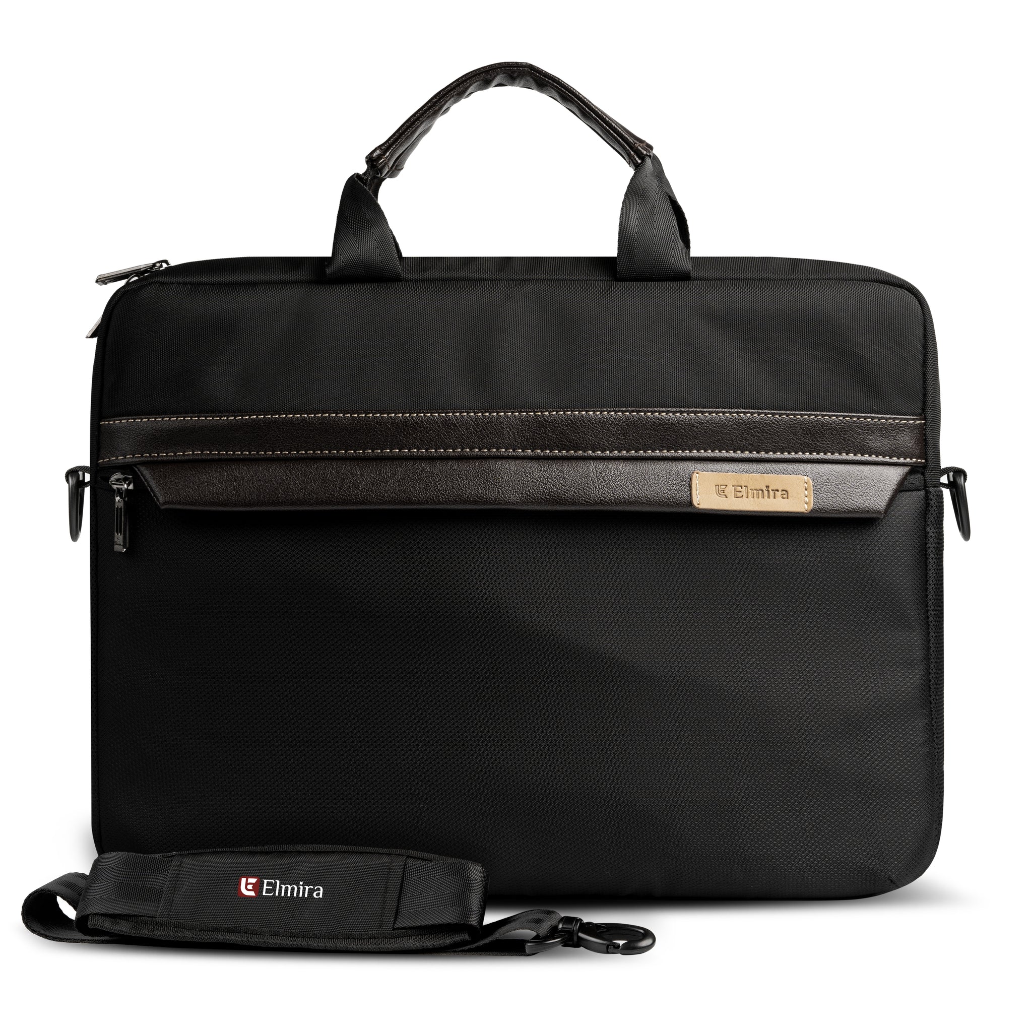 Black Elmira Solace Laptop Messenger Bag