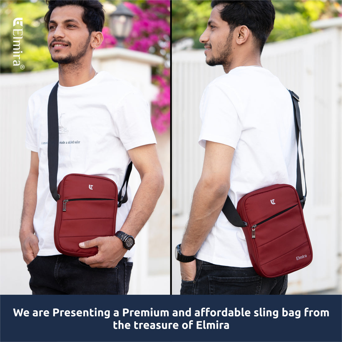 Maroon Vertex Sling Bag