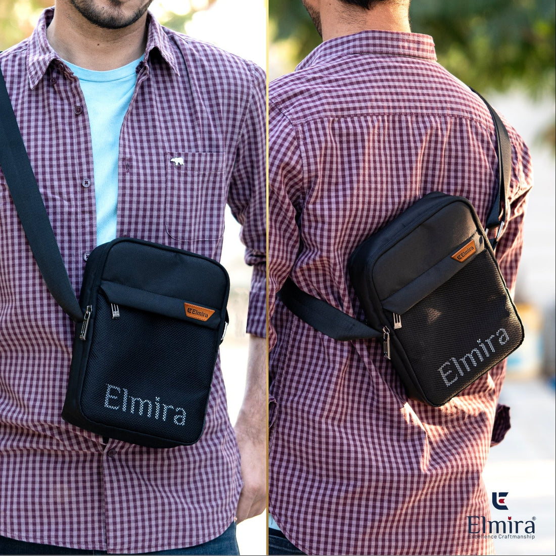 Black Terrain Sling Bag