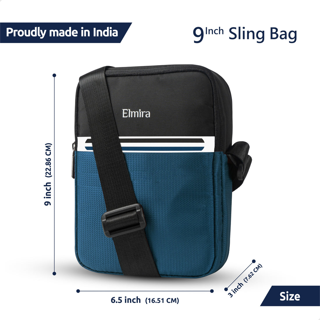 Peacock-Black Echelon Sling Bag