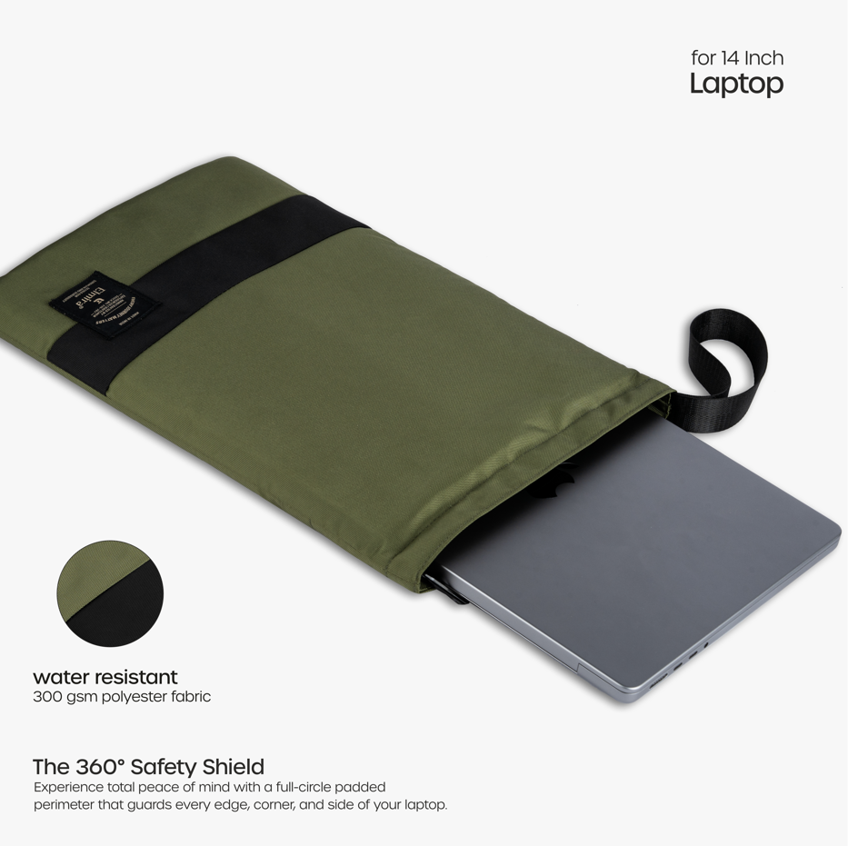 Olive Green 15.6 Inch AeroSleeve